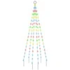 Kalėdų eglutė ant vėliavos stiebo, 180cm, 108 spalvotos LED