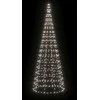 Kalėdų eglutė ant vėliavos stiebo, 300cm, 550 šaltų LED