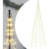 Kalėdų eglutė ant vėliavos stiebo, 300cm, 550 šiltų LED