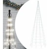 Kalėdų eglutė ant vėliavos stiebo, 300cm, 550 šaltų LED