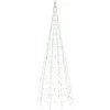 Kalėdų eglutė ant vėliavos stiebo, 300cm, 550 spalvotų LED