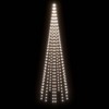 Kalėdų eglutė ant vėliavos stiebo, 300cm, 310 šaltų baltų LED