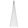 Kalėdų eglutė ant vėliavos stiebo, 500cm, 1534 šiltos LED