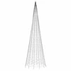 Kalėdų eglutė ant vėliavos stiebo, 500cm, 1534 šaltos LED