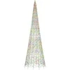 Kalėdų eglutė ant vėliavos stiebo, 500cm, 1534 spalvotos LED