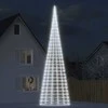 Kalėdų eglutė ant vėliavos stiebo, 800cm, 3000 šaltų LED