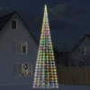 Kalėdų eglutė ant vėliavos stiebo, 800cm, 3000 spalvotų LED
