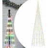 Kalėdų eglutė ant vėliavos stiebo, 800cm, 3000 spalvotų LED