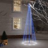 Kalėdų eglutė su kuoliuku, mėlynos spalvos, 310LED, 300cm