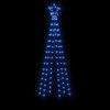 Kalėdų eglutė su kuoliuku, mėlynos spalvos, 108LED, 180cm