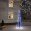 Kalėdų eglutė su kuoliuku, mėlynos spalvos, 108LED, 180cm