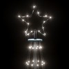 Kalėdų eglutė su kuoliuku, šaltos baltos spalvos, 310LED, 300cm