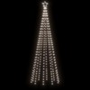 Kalėdų eglutė su kuoliuku, šaltos baltos spalvos, 310LED, 300cm