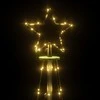 Kalėdų eglutė su kuoliuku, šiltos baltos spalvos, 108LED, 180cm