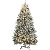 Kalėdų eglutė su šarnyrinėmis šakomis/LED/žaisliukais, 210cm