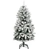 Kalėdų eglutė su šarnyrinėmis šakomis/LED/žaisliukais, 120cm