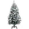 Kalėdų eglutė su šarnyrinėmis šakomis/LED/žaisliukais, 150cm