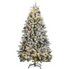 Kalėdų eglutė su šarnyrinėmis šakomis/LED/žaisliukais, 180cm