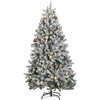 Kalėdų eglutė su šarnyrinėmis šakomis/LED/žaisliukais, 180cm