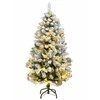 Kalėdų eglutė su šarnyrinėmis šakomis/LED/žaisliukais, 120cm