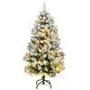 Kalėdų eglutė su šarnyrinėmis šakomis/LED/žaisliukais, 150cm
