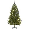 Kalėdų eglutė su šarnyrinėmis šakomis/LED/žaisliukais, 300cm