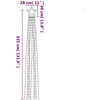 Kalėdų eglutės girlianda, 320 mėlynų LED lempučių, 375cm