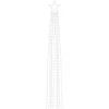 Kalėdų eglutės girlianda, šalta balta, 375cm, 320 LED lempučių