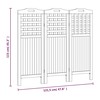 Kambario pertvara, 3 segmentai, 121,5x2x115cm, akacijos masyvas