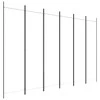 Kambario pertvara, 6 dalių, baltos spalvos, 300x200cm, audinys
