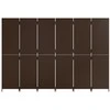 Kambario pertvara, 6 segmentai, rudos spalvos, poliratanas