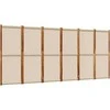 Kambario pertvara, 6 segmentai, taupe spalvos, 420x180cm
