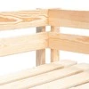 Sofa Kampinė sodo sofos dalis iš palečių, impregnuota pušies mediena