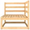 Lauko baldų komplektas Kampinė sodo sofa, pušies medienos masyvas