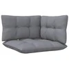 Kampinė sodo sofa su pilkomis pagalvėlėmis, pušies masyvas