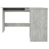 Kampinis stalas, betono, 120x140x75cm, mediena, L formos