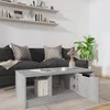 Kavos staliukas, betono pilkas, 102x50x36cm, apdirbta mediena