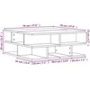 Kavos staliukas, dūminio ąžuolo, 70x70x29cm, apdirbta mediena