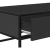 Kavos staliukas, juodas, 100x50x35cm, apdirbta mediena/metalas