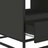 Kavos staliukas, juodas, 100x50x45cm, apdirbta mediena/metalas