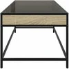 Kavos staliukas su Infinity LED lemputėmis, ąžuolo, 90x50x41cm