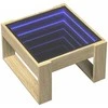 Kavos staliukas su Infinity LED lemputėmis, ąžuolo, 50x53x30cm