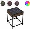 Kavos staliukas su Infinity LED lemputėmis, rudas, 40x40x51cm