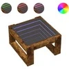 Kavos staliukas su Infinity LED lemputėmis, dūminis, 50x53x30cm