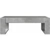 Kavos staliukas su Infinity LED lemputėmis, betono, 90x53x30cm