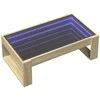 Kavos staliukas su Infinity LED lemputėmis, ąžuolo, 90x53x30cm