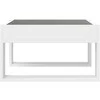 Kavos staliukas su Infinity LED lemputėmis, baltas, 50x53x30cm