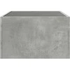 Kavos staliukas su Infinity LED lemputėmis, betono, 70x50x30cm
