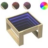 Kavos staliukas su Infinity LED lemputėmis, ąžuolo, 50x53x30cm