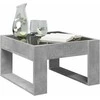Kavos staliukas su Infinity LED lemputėmis, betono, 50x53x30cm